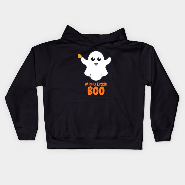 Mimi's Little Boo - Halloween Gift for Grandchild Kids Hoodie by Hello Sunshine